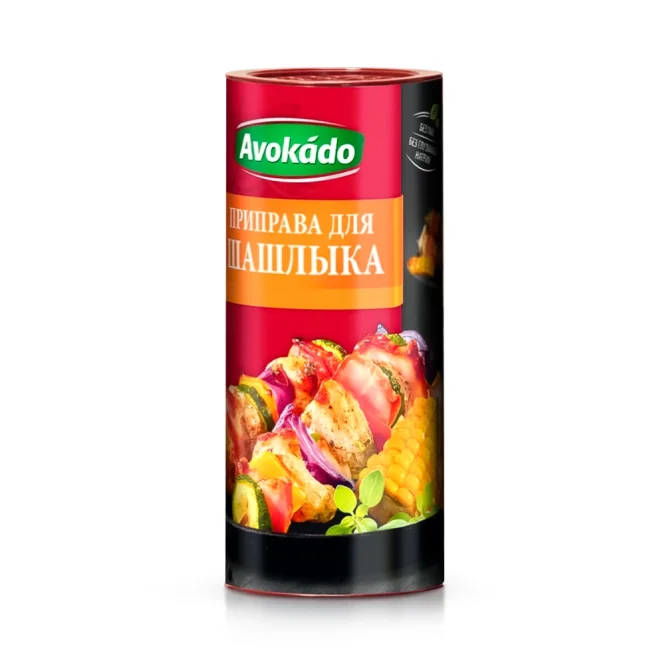 Приправа для шашлику, Avokado, 170 г Ціна не включає 20% обов'язкового пожертвування на Парасольку. Пожертвування потрібно додати під час оформлення замовлення. Дякуємо за вашу підтримку!