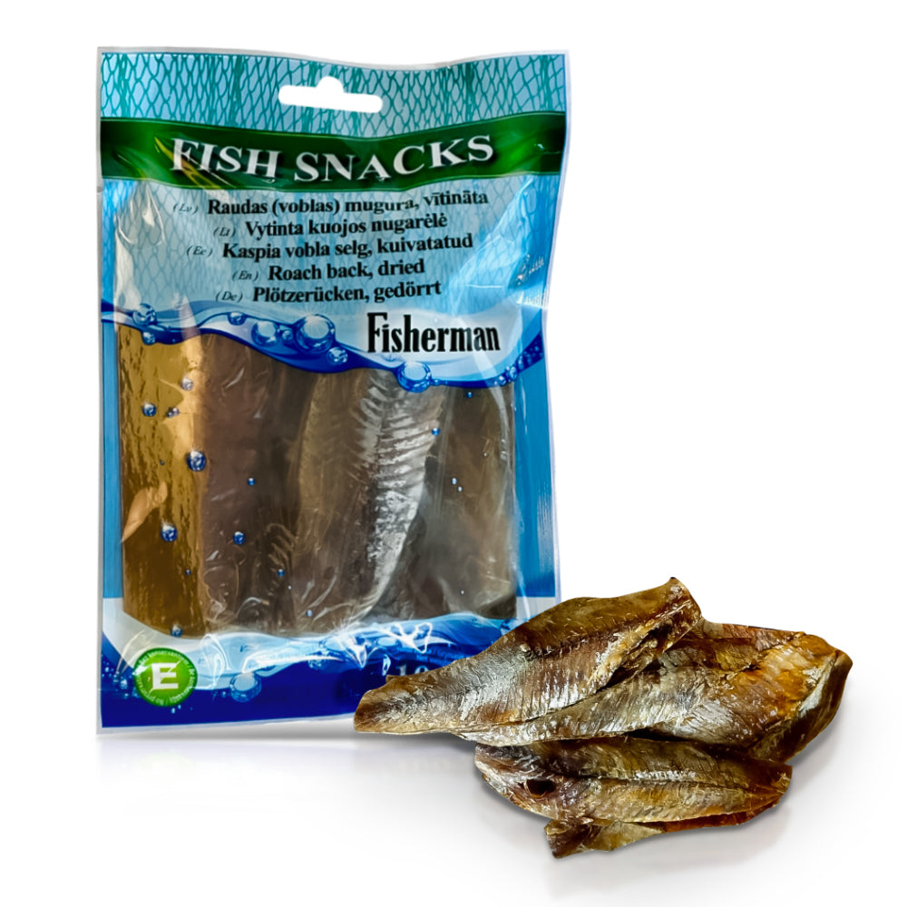 Спинка вобли (Rutilus caspicus) в'ялена, 100 г Ціна не включає 20% обов'язкового пожертвування на Парасольку. Пожертвування потрібно додати під час оформлення замовлення. Дякуємо за вашу підтримку!