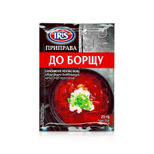 Приправа для борщу, Iris, 25 г. Ціна не включає 20% обов'язкового пожертвування на Парасольку. Пожертвування потрібно додати під час оформлення замовлення. Дякуємо за вашу підтримку!