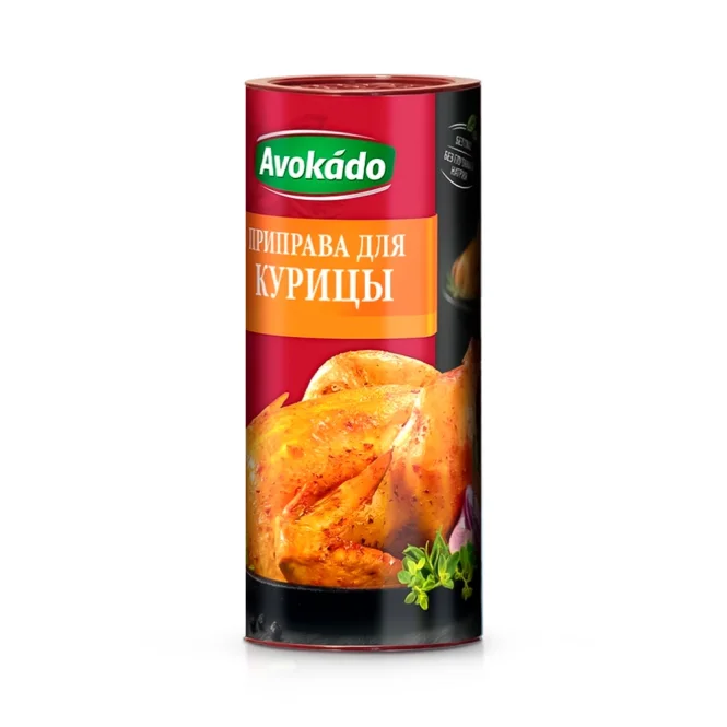 Приправа для курки, Avokado, 200 г Ціна не включає 20% обов'язкового пожертвування на Парасольку. Пожертвування потрібно додати під час оформлення замовлення. Дякуємо за вашу підтримку!