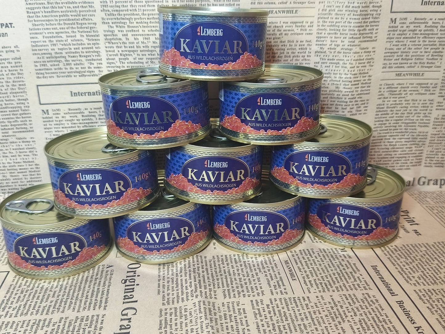 Ікра горбуші 140г. Ціна не включає 20% обов'язкового пожертвування на Парасольку. Пожертвування потрібно додати під час оформлення замовлення. Дякуємо за вашу підтримку!