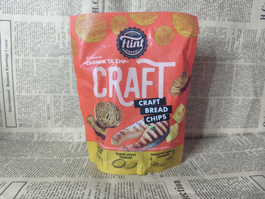 Сухарики ТМ Flint Baguette. Сьомга та сир , 80г Ціна не включає 20% обов'язкового пожертвування на Парасольку. Пожертвування потрібно додати під час оформлення замовлення. Дякуємо за вашу підтримку!