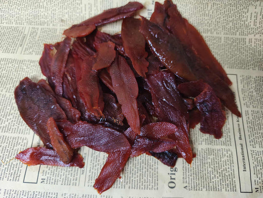 Ікра судака вагова в'ялена. ціна ша 100г.Ціна не включає 20%  обов'язкового пожертвування на Парасольку. Пожертвування потрібно додати під час оформлення замовлення. Дякуємо за вашу підтримку!