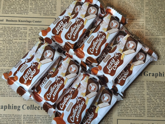 Цукерки Сливки-Лінивки .Ціна за 100г та не включає 20% обов'язкового пожертвування на Парасольку. Пожертвування потрібно додати під час оформлення замовлення. Дякуємо за вашу підтримку!