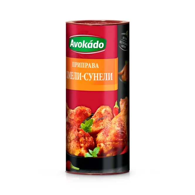 Приправа - Хмелі Сунелі, Avokado, 120 г Ціна не включає 20% обов'язкового пожертвування на Парасольку. Пожертвування потрібно додати під час оформлення замовлення. Дякуємо за вашу підтримку!